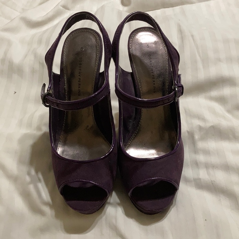 Dorothy Perkins Purple Peep-toe